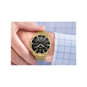 Zegarek Męski Giewont Chronograph Sapphire Złoto Czarny GW3970-B7