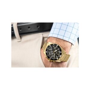 Zegarek Męski Giewont Chronograph Sapphire Złoto Czarny GW3970-B7