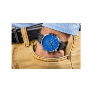 Zegarek Męski Giewont Chronograph Sapphire Czarno Niebieski GW6310-A3