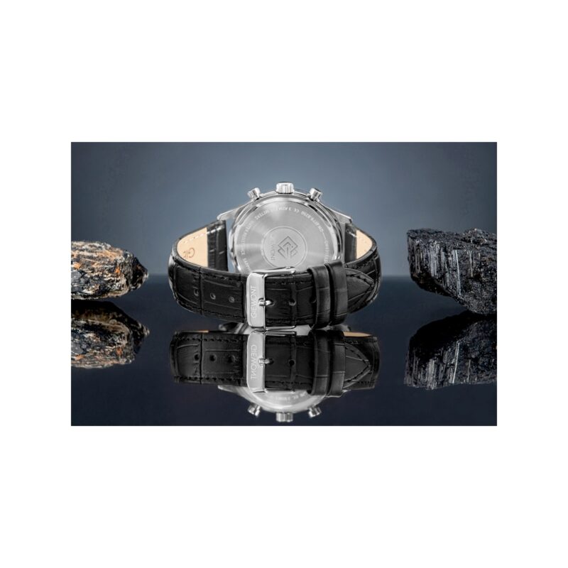 Zegarek Męski Giewont Chronograph Sapphire Czarno Niebieski GW6310-A3