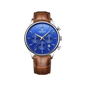 Zegarek Męski Giewont Chronograph Sapphire Brązowo Niebieski GW6310-A5