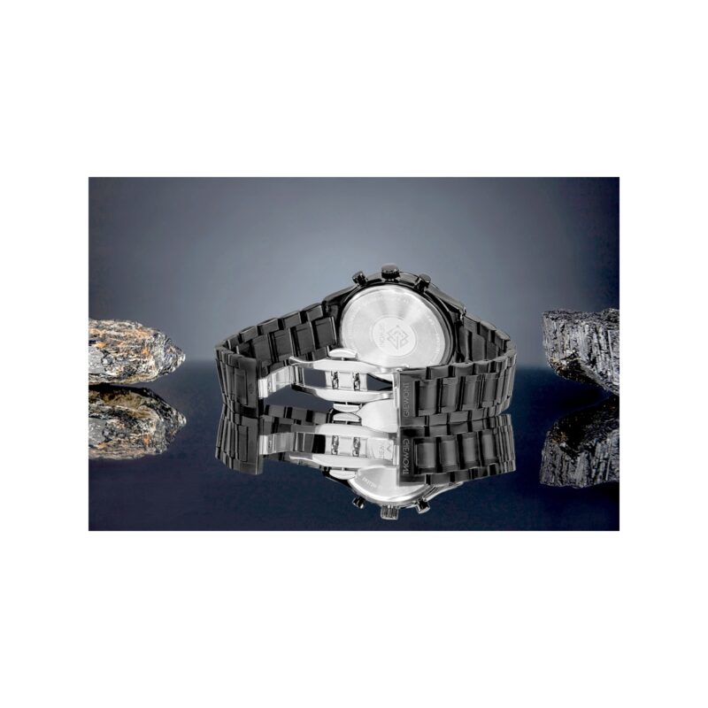 Zegarek Męski Giewont Chronograph Sapphire Czarny GW6310-B1