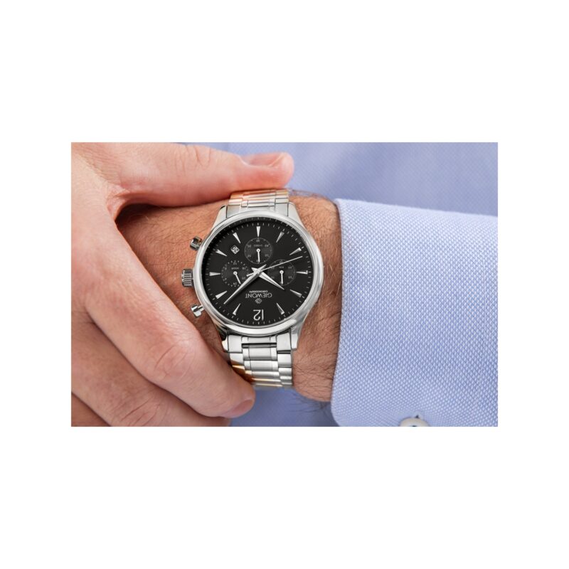 Zegarek Męski Giewont Chronograph Sapphire Srebrny GW6310-B2