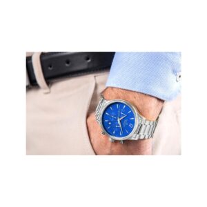 Zegarek Męski Giewont Chronograph Sapphire Srebrno Niebieski GW6310-B3