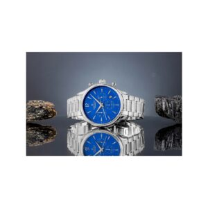 Zegarek Męski Giewont Chronograph Sapphire Srebrno Niebieski GW6310-B3