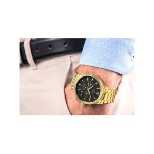 Zegarek Męski Giewont Chronograph Sapphire Złoto Czarny GW6310-B4