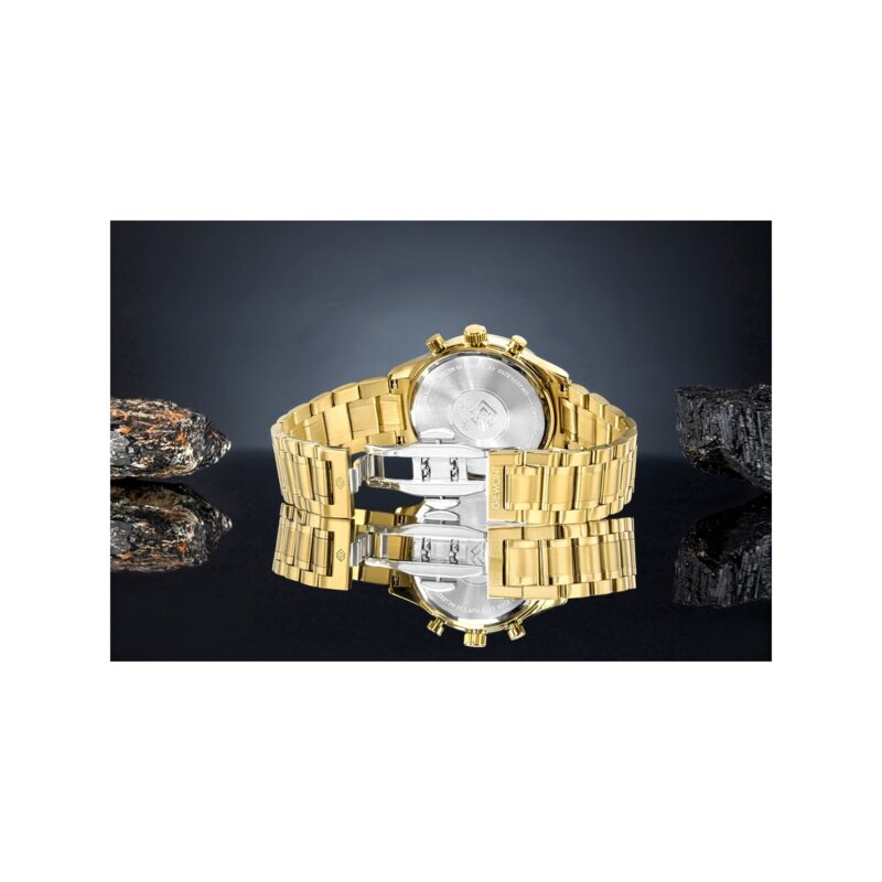 Zegarek Męski Giewont Chronograph Sapphire Złoto Czarny GW6310-B4