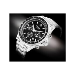 Zegarek Męski Giewont Chronograph Sapphire Srebrno Czarny GW3520-B2