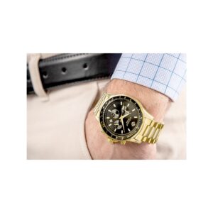 92_17_73_max Zegarek Męski Giewont Chronograph Sapphire Złoto Czarny GW3520-B4