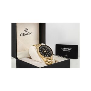 92_17_77_max Zegarek Męski Giewont Chronograph Sapphire Złoto Czarny GW3520-B4
