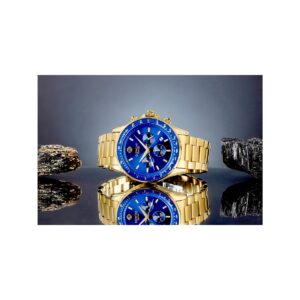 Zegarek Męski Giewont Chronograph Sapphire Złoto Niebieski GW3520-B5
