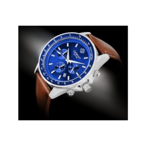 Zegarek Męski Giewont Chronograph Sapphire Brązowo Niebieski GW3520-A5