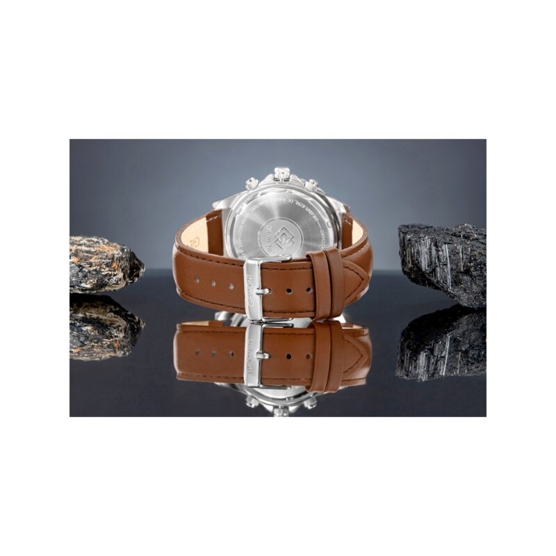 Zegarek Męski Giewont Chronograph Sapphire Brązowo Niebieski GW3520-A5