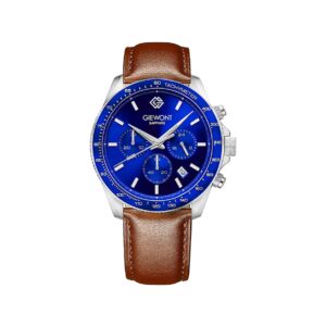 Zegarek Męski Giewont Chronograph Sapphire Brązowo Niebieski GW3520-A5