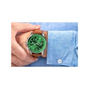 Zegarek Męski Giewont Chronograph Sapphire Brązowo Zielony GW3520-A6