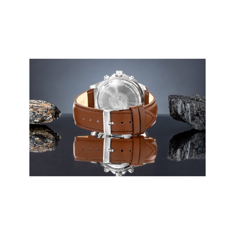 Zegarek Męski Giewont Chronograph Sapphire Brązowo Zielony GW3520-A6