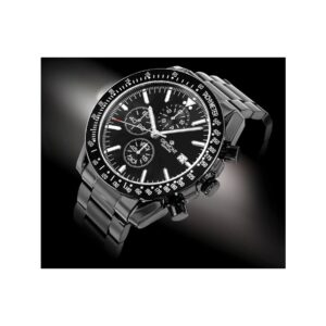 Zegarek Męski Giewont Chronograph Sapphire Czarny GW8720-B1