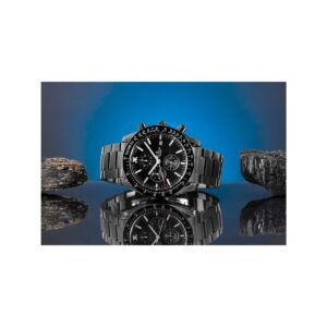 Zegarek Męski Giewont Chronograph Sapphire Czarny GW8720-B1