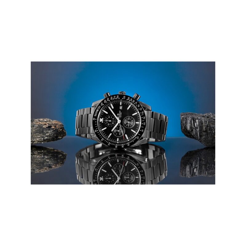 Zegarek Męski Giewont Chronograph Sapphire Czarny GW8720-B1