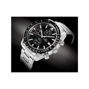Zegarek Męski Giewont Chronograph Sapphire Srebrno Czarny GW8720-B2