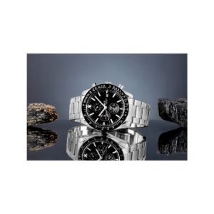 Zegarek Męski Giewont Chronograph Sapphire Srebrno Czarny GW8720-B2
