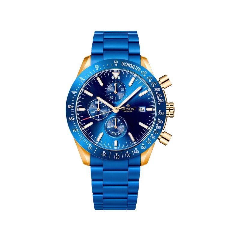 Zegarek Męski Giewont Chronograph Sapphire Niebiesko Miedziany GW8720-B5