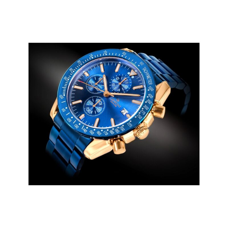 Zegarek Męski Giewont Chronograph Sapphire Niebiesko Miedziany GW8720-B5