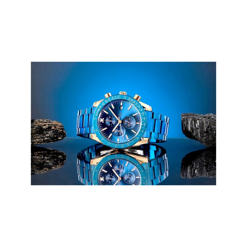 Zegarek Męski Giewont Chronograph Sapphire Niebiesko Miedziany GW8720-B5