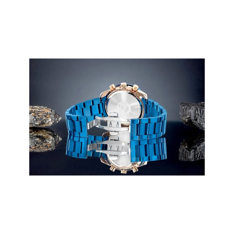 Zegarek Męski Giewont Chronograph Sapphire Niebiesko Miedziany GW8720-B5
