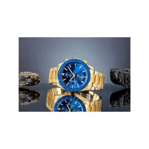 Zegarek Męski Giewont Chronograph Sapphire Złoto Niebieski GW8720-B6