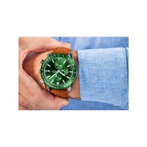 Zegarek Męski Giewont Chronograph Sapphire Brązowo Zielony GW8720-A3