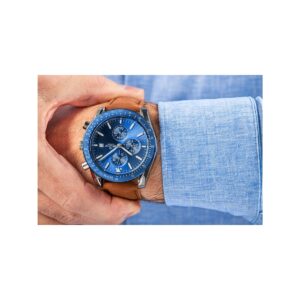 Zegarek Męski Giewont Chronograph Sapphire Brązowo Niebieski GW8720-A2