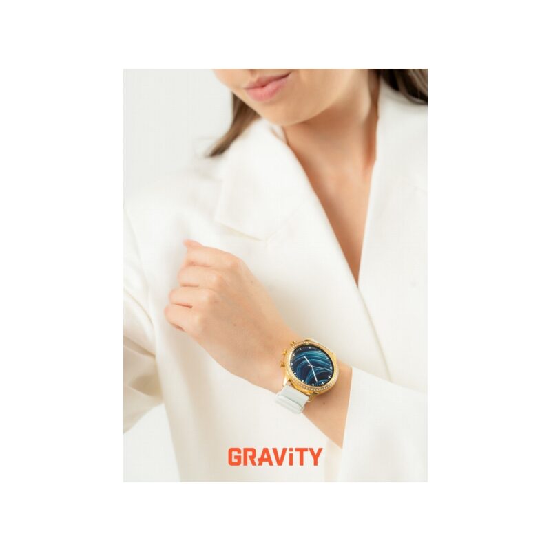 Smartwatch Gravity Złoty Pasek i Bransoleta GT5-2