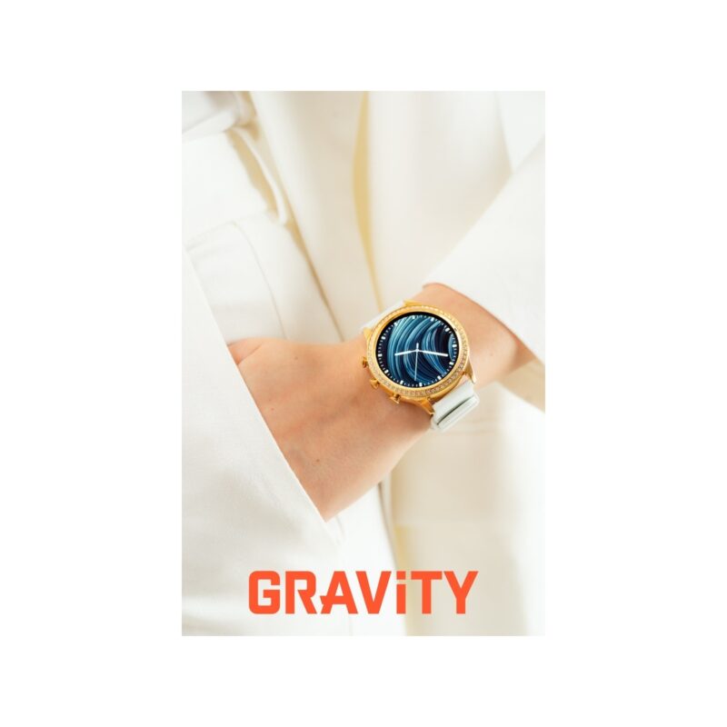 Smartwatch Gravity Złoty Pasek i Bransoleta GT5-2