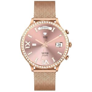 Smartwatch Gravity Różowe Złoto Pasek i Bransoleta GT5-5