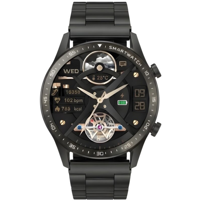 Smartwatch Gravity Czarny Bransoleta i Pasek GT10-1