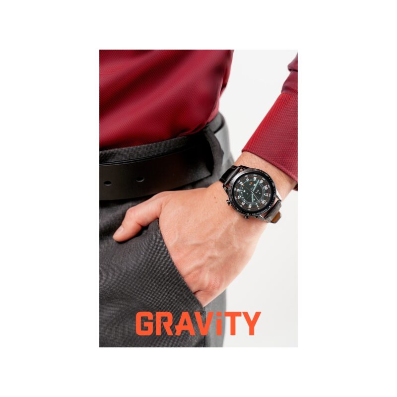 Smartwatch Gravity Czarny 2 Paski GT10-2