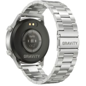 Smartwatch Gravity Srebrny Bransoleta + Pasek GT10-6