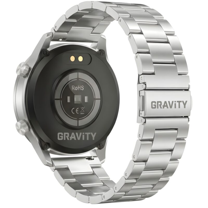 Smartwatch Gravity Srebrny Bransoleta + Pasek GT10-6
