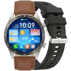 92_50_95_max Smartwatch Gravity Srebrny 2 Paski GT10-8