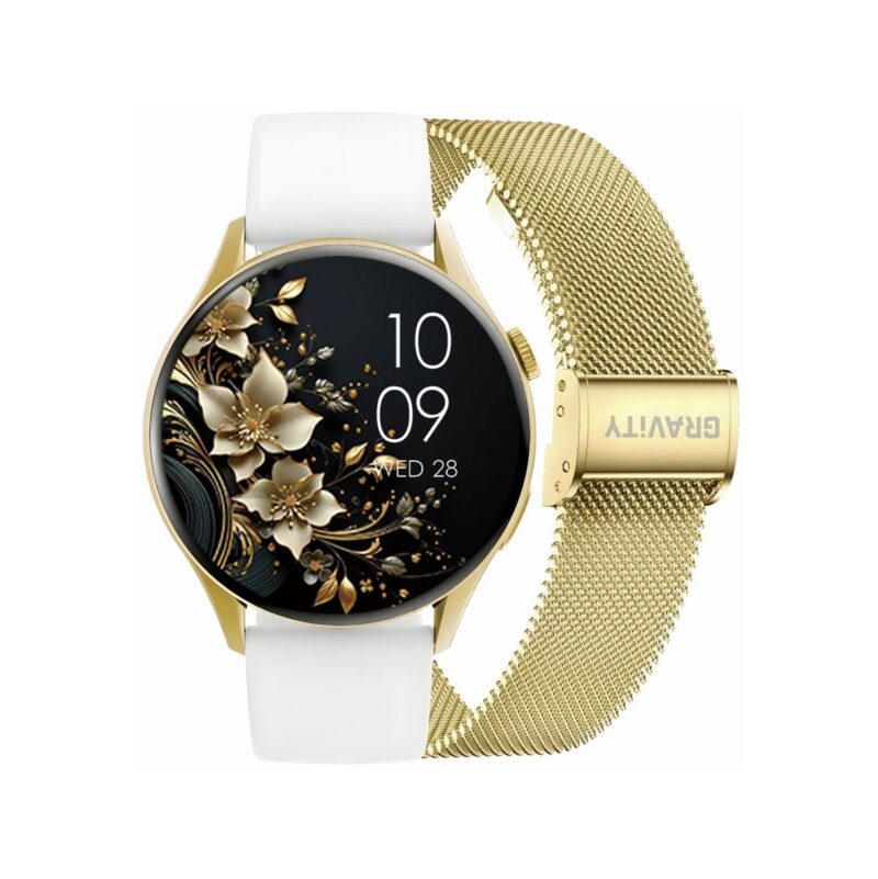 92_52_119_max Smartwatch Gravity Złoty Pasek + Bransoleta GT11-2
