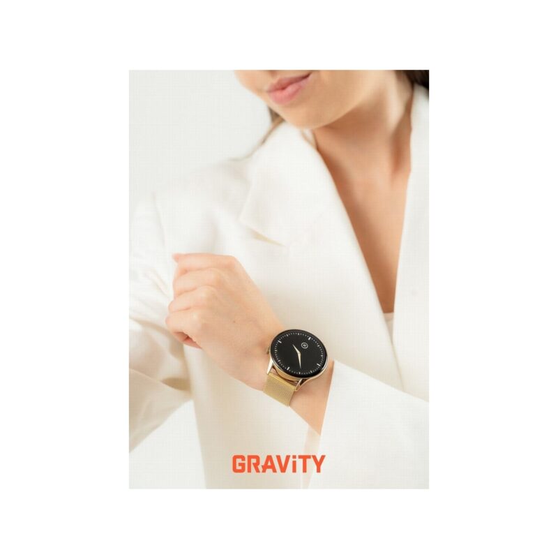 92_52_120_max Smartwatch Gravity Złoty Pasek + Bransoleta GT11-2