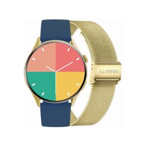 Smartwatch Gravity Złoty Pasek + Bransoleta GT11-4