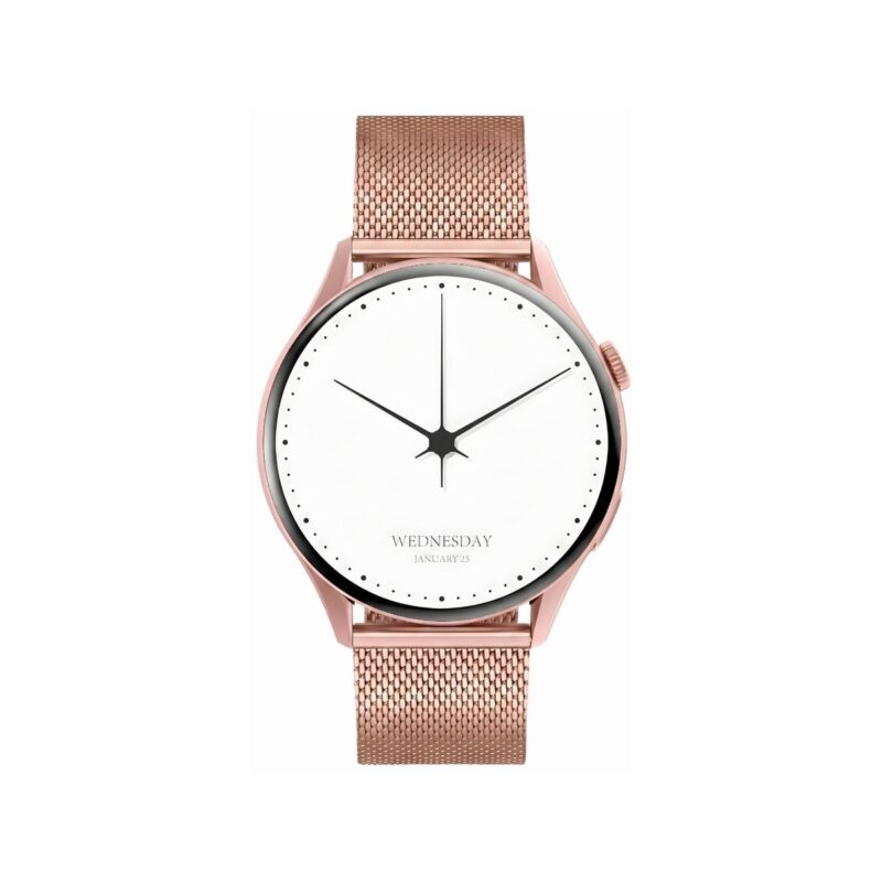 Smartwatch Gravity Różowe Złoto Pasek + Bransoleta GT11-5