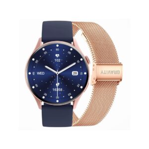 Smartwatch Gravity Różowe Złoto Pasek + Bransoleta GT11-6