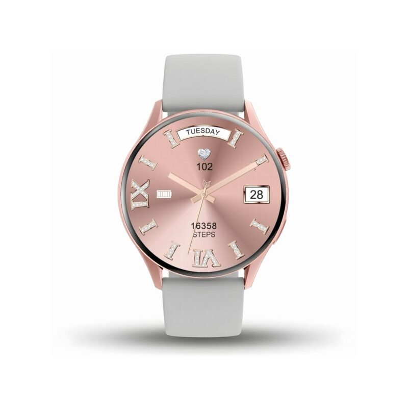 Smartwatch Gravity Różowe Złoto Pasek + Bransoleta GT11-8