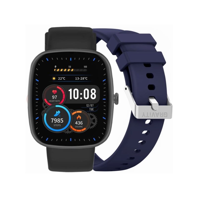 Smartwatch Gravity Czarny 2 Paski GT18-9
