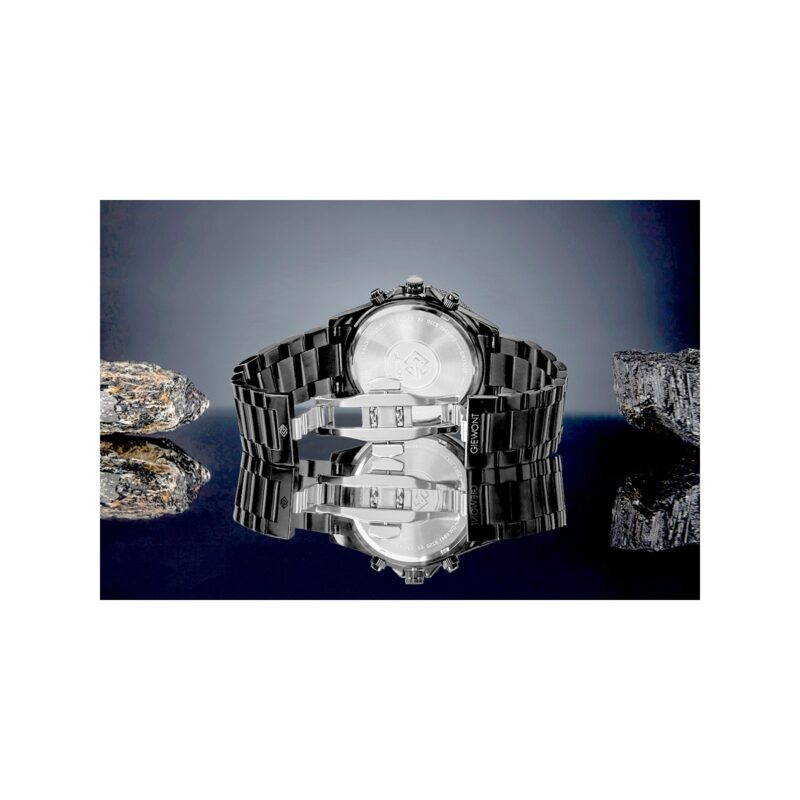 Zegarek Męski Giewont Chronograph Sapphire Czarny GW3520-B1