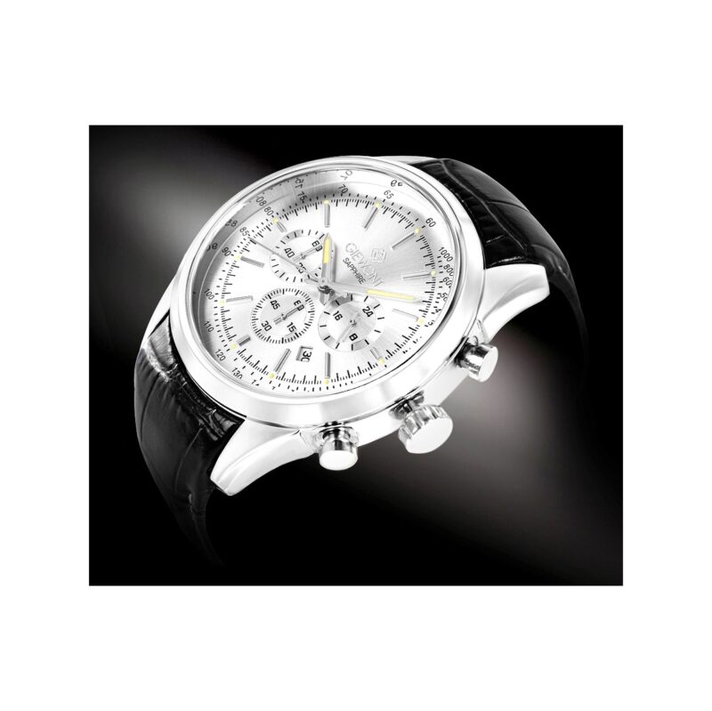 Zegarek Męski Giewont Chronograph Sapphire Srebrny GW7650-A1