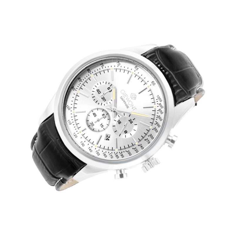 Zegarek Męski Giewont Chronograph Sapphire Srebrny GW7650-A1
